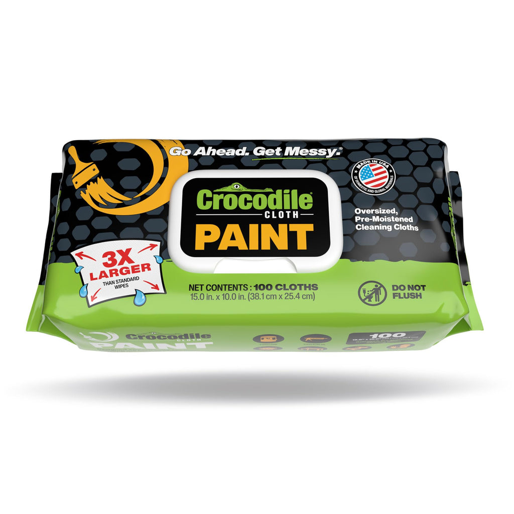 Crocodile Cloth Paint Prep & Cleanup Wipes, 100 Count