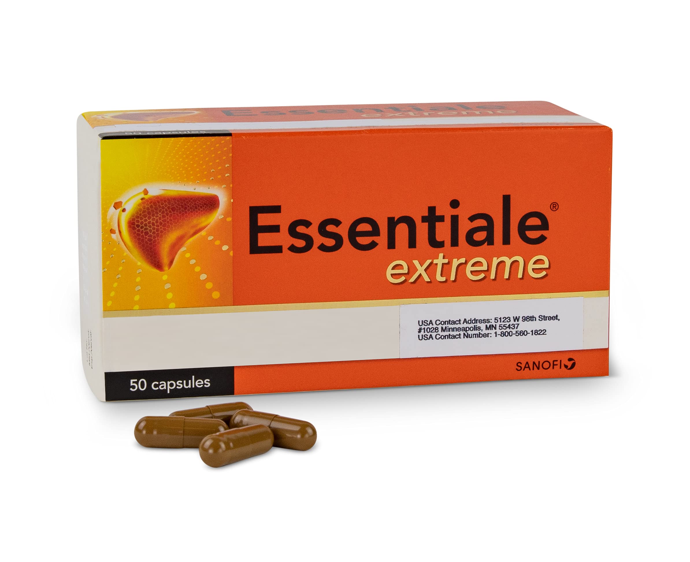 Essentiale Extreme by Sanofi. 50 Capsules. Same Product and Manufacturer as the 100 Capsule Bottle. Please See Above.
