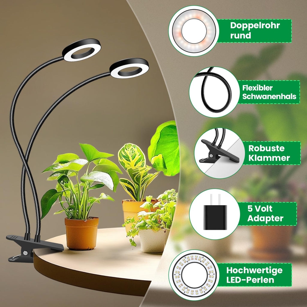 Eurbolan Plant Lights for Indoor Growing,192 LED Full Spectrum Plant Light