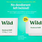 Wild Aluminum Free Refillable Deodorant Variety Pack for Men & Women - 98% Natural Ingredients - Includes Fresh Cotton & Sea Salt, Cherry Blossom, Coconut & Vanilla Scents - Long Lasting Protection