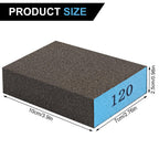 Romeda 8-Pack Sandpaper Block, 120 Grits Washable and Reusable Handmade Sanding Sponge, Drywall Sandpaper Blocks for Wooden Drywall Sheetrock and Metal Glazing