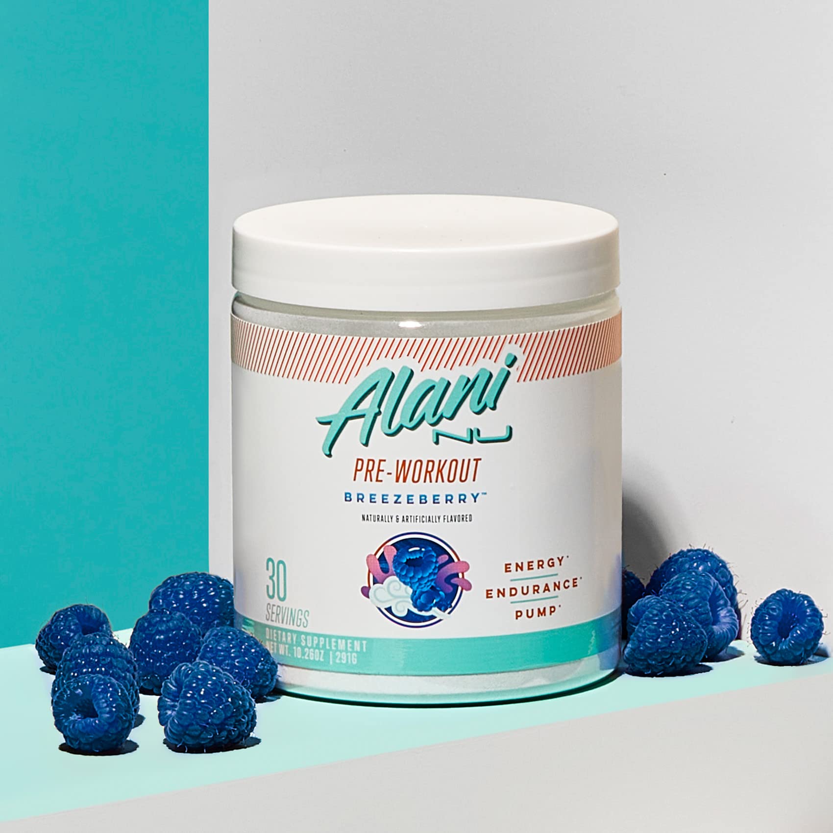 Alani Nu Pre Workout Powder Rainbow Candy, Amino Energy Boost, Endurance Supplement, Sugar Free, 200mg Caffeine, L-Theanine, Beta-Alanine, L-Citrulline, 30 Servings