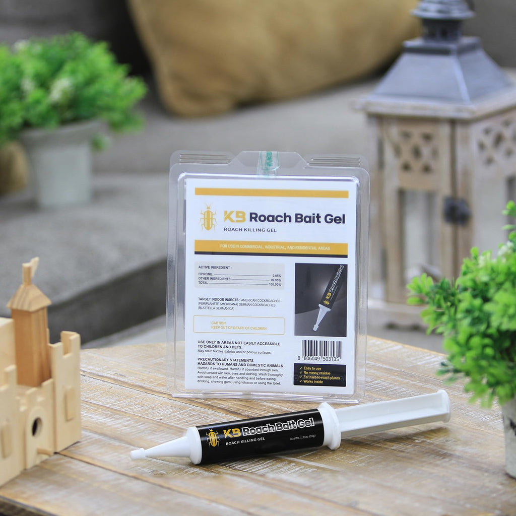 German Roach Killer Indoor Infestation for Home | 97~99% Lab-Tested Mortality in 14 Days - 0.05% Fipronil | 90-Day Whole-Home Protocol, 4 Syringes