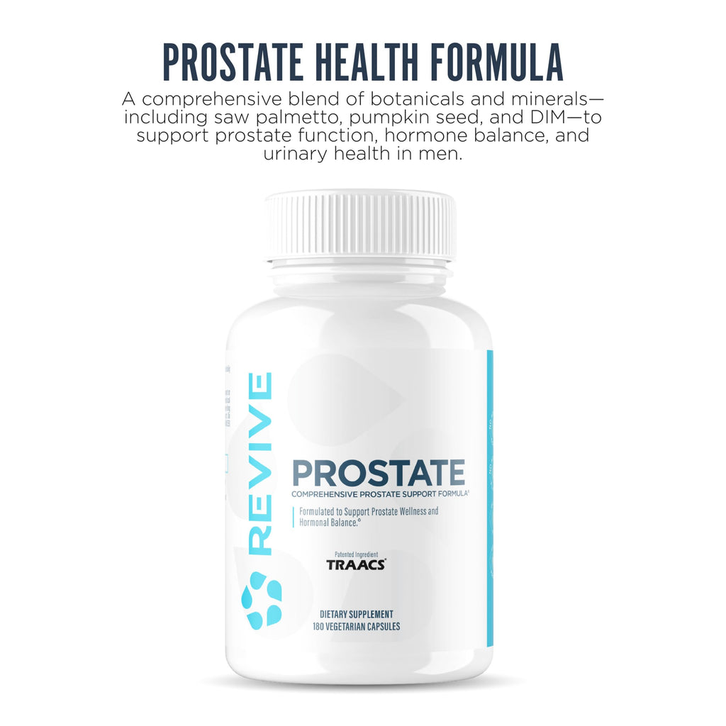 Revive MD Prostate Supplements for Men – Maintain Healthy Prostate-Specific Antigen (PSA) & Estrogen Levels and Urinary Flow – with Saw Palmetto & Beta Sitosterol for Prostate Health (60 Servings)