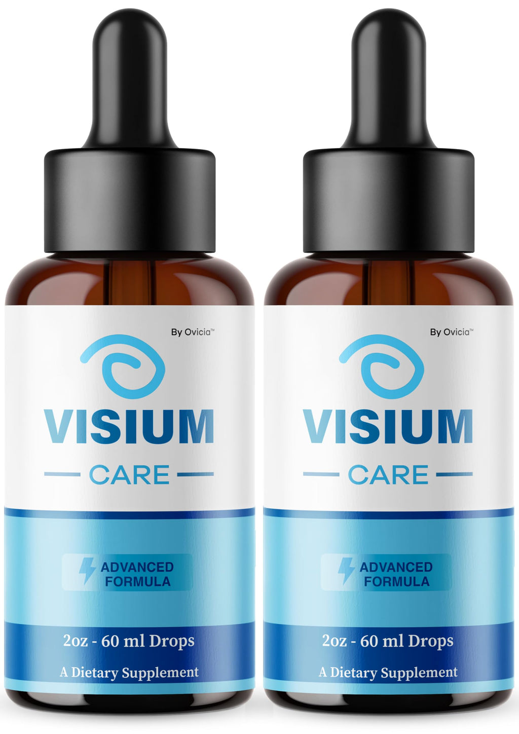 (2 Pack) Visium Care Drops - Official VisiumCare Oral Liquid Drops Advanced Premium Formula Maximum Strength, All Natural Ingredients Vitamins for Overall Health & Wellness, 2 Bottles for 2 Months