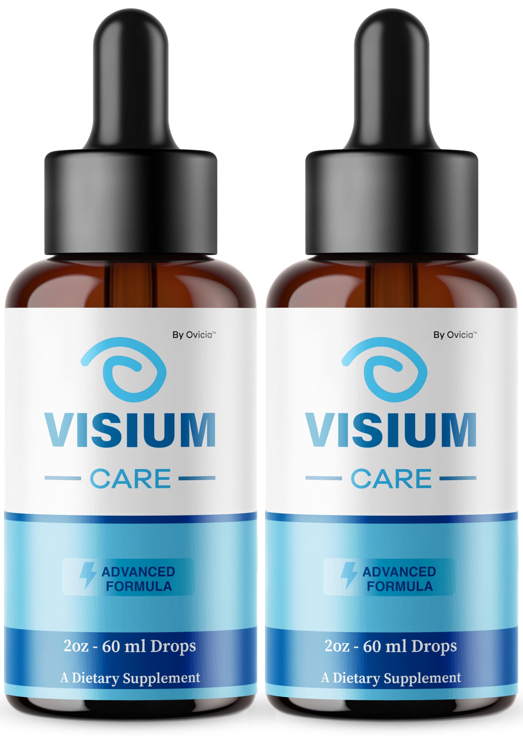 (2 Pack) Visium Care Drops - Official VisiumCare Oral Liquid Drops Advanced Premium Formula Maximum Strength, All Natural Ingredients Vitamins for Overall Health & Wellness, 2 Bottles for 2 Months