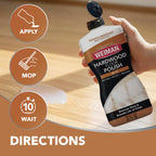 Weiman Wood Floor Polish and Restorer 32 Oz 3PC Bundle - High-Traffic Hardwood Floor, Natural Shine, Removes Scratches, Leaves Protective Layer