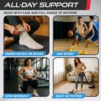 Sleeve Stars Ankle Brace for Women & Men, Ankle Wrap for Sprained Ankle, Compression Sleeve for Plantar Fasciitis Relief, Easy Customizable Support: w/Removable Strap (Single/S:9"-10"/Beige)