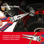 WORKPRO Pliers Set, Premium Cr-V Construction, Includes 6 Inch Slip Joint, Long Nose, Diagonal Cutting, 8 Inch Groove Joint, 7 Inch Linesman and Storage Pouch, for Basic Repair