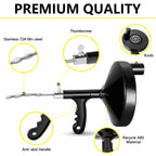 Drainsoon Drain Auger 25 Ft with Gloves, Plumbing Snake Drain Auger Hair Clog Remover, Heavy Duty Pipe Drain Clog Remover for Bathtub Drain, Bathroom Sink, Kitchen Cleaning