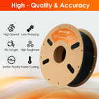 ERYONE High Speed ASA Filament for 3D Printer 1.75mm +/-0.03mm, Rapid ASA 3D Printing Filament, 30-200mm/s Hyper Speed ASA 1kg(2.2LBS)/Spool, Black