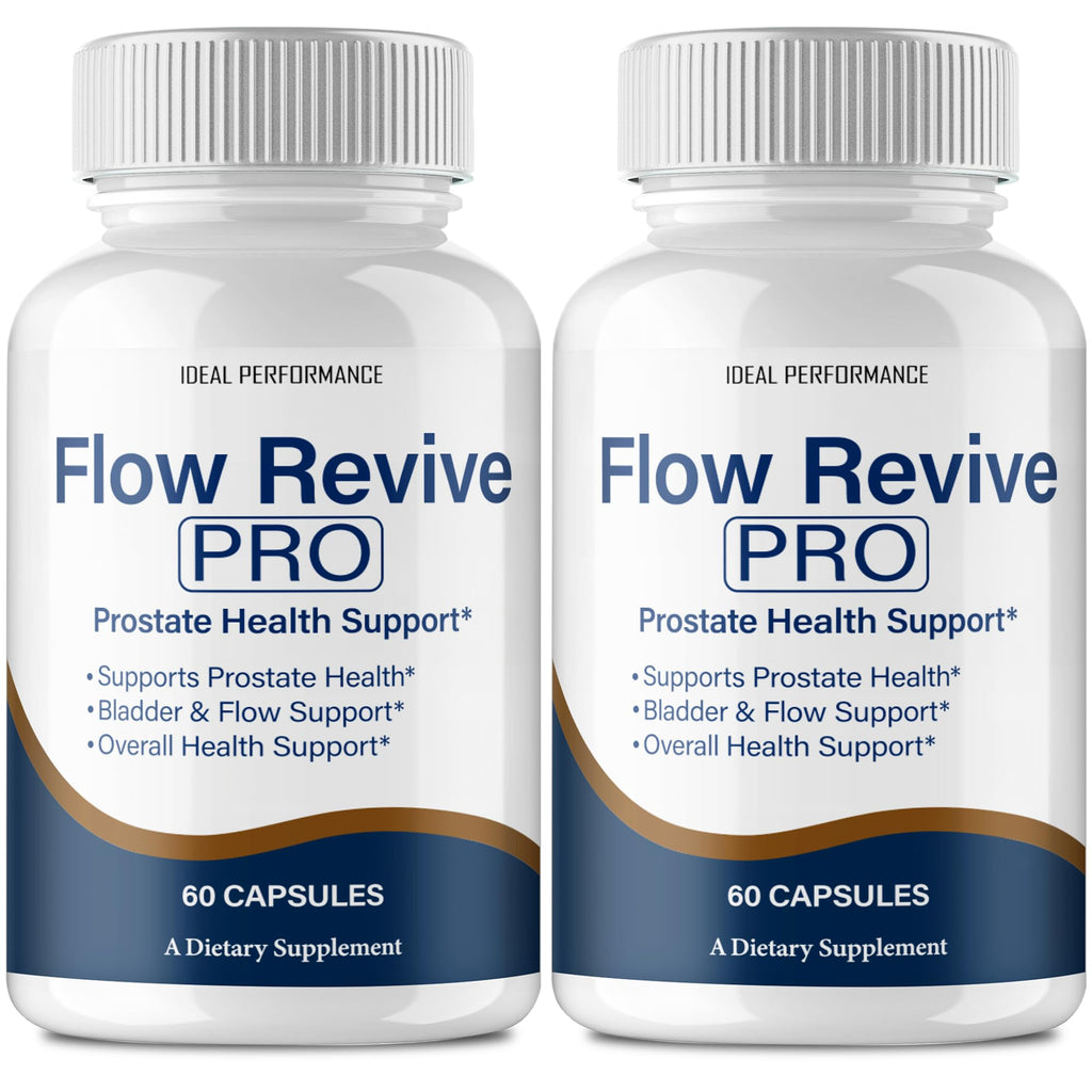 Flow Revive Pills, FlowRevive Supplement, Flow Revive Prostate Supplement Capsules - Maximum Strength Daily Wellness & Comfort, All Natural FlowRevive Pro Health & Wellness Reviews (2 Pack)