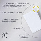 CARELAND Lidocaine Gel Patch, 18 Count Maximum Strength Pain Patches for Muscle Relief in Neck Knee Back and Shoulders Unscented Numbing Patch for Soothing Nerves, Joints