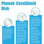 Wax Guards for Phonak Hearing Aid Filters, Phonak Hearing Aid Accessories Fit with phonak and Resound, widex. Phonak Disk Phonak Hearing Aid Cleaning Kit. (5 Packs/40Filters)