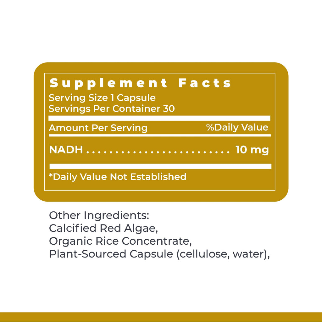 Premier Research Labs NADH - NADH Supplement, NAD Supplement for Men & Women, Nicotinamide Adenine Dinucleotide, Cell Regenerator, Respiratory Support - 30 Vegetarian Capsules