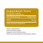 Premier Research Labs NADH - NADH Supplement, NAD Supplement for Men & Women, Nicotinamide Adenine Dinucleotide, Cell Regenerator, Respiratory Support - 30 Vegetarian Capsules