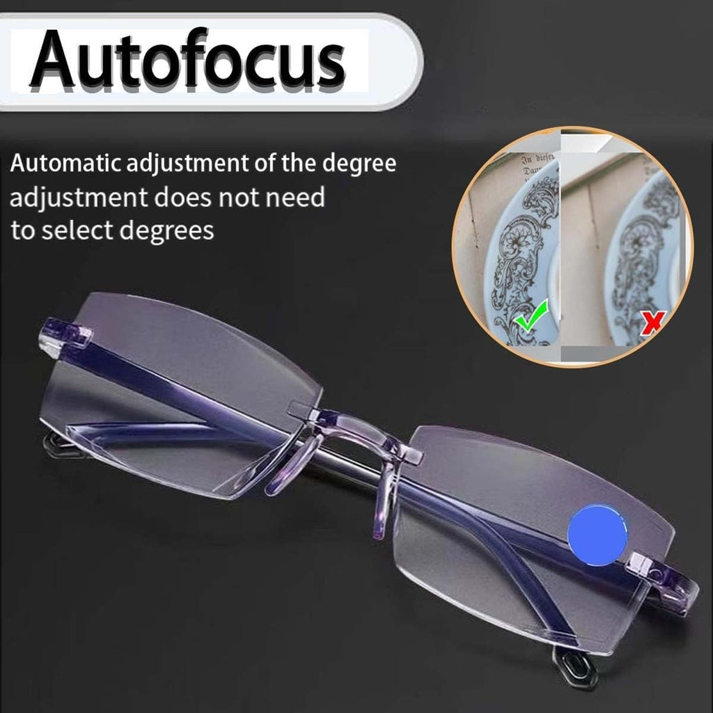 Intelligent Dual Focus Glasses, 2026 New Self Sync Wonder Glasses, Adjustable Auto Focus Eyeglasses for Women Men(2pcsA)