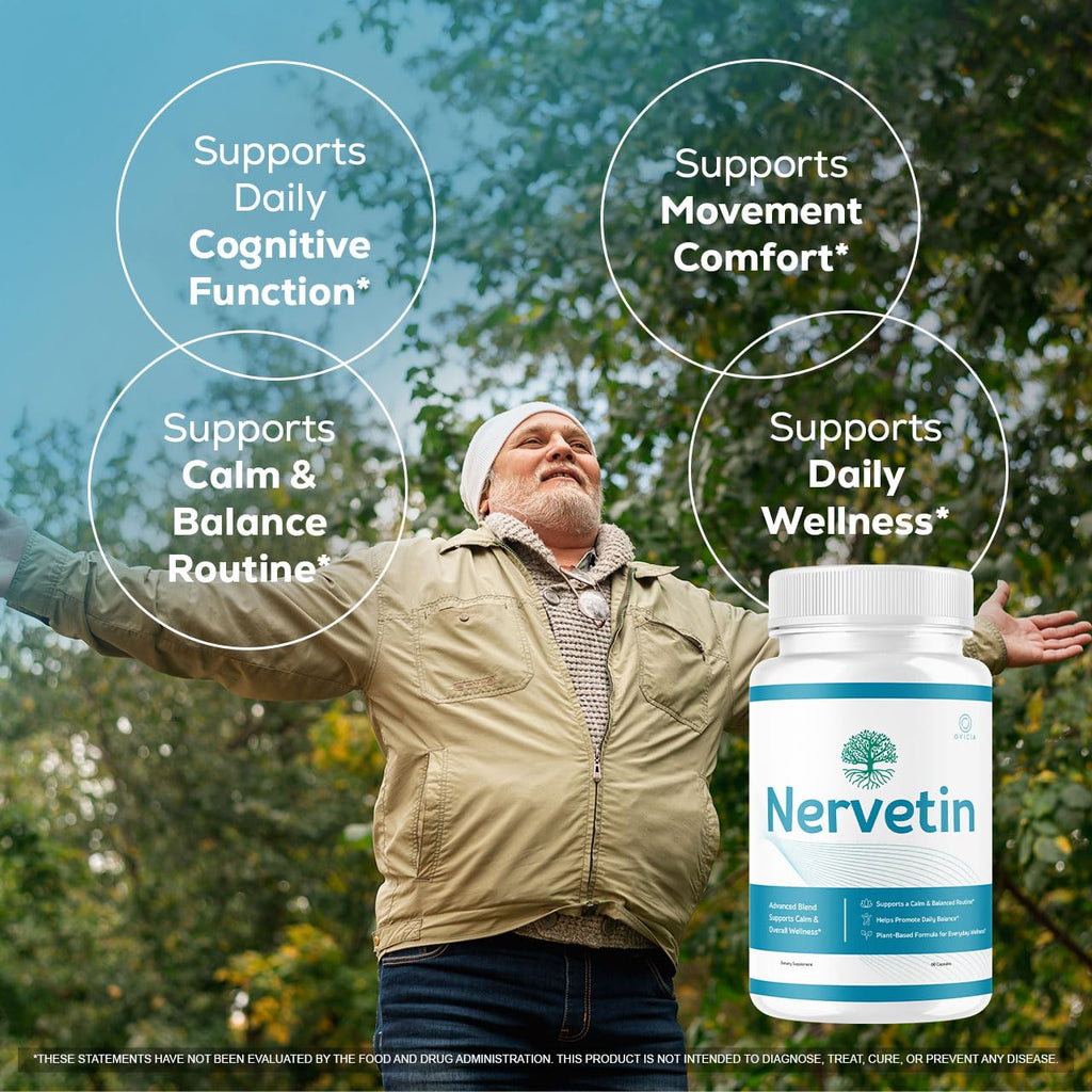 (5 Pack) Nervetin Capsules - Official Nervetin Pills Advanced Premium Formula Maximum Strength, All Natural Ingredients Vitamins for Overall Health & Wellness Reviews, 300 Capsules for 5 Months