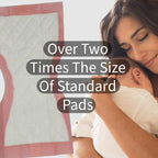 Vakly Extra Large Postpartum Maternity Pads [40 Pack] Hospital Style Super-Absorbent Contoured Pad Liners - 7" Wide X 14" Long - Heavier Overnight Post Birth Protection for Women - Incontinence Liners