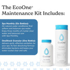 EcoOne | Hot Tub Chemical Maintenance & Supply Kit | Spa Shock & Conditioner Kit | Contains Oneshock Chlorine Granular & SPA Monthly Conditioner | 6 Month Supply