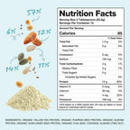 Complement Vegan Unflavored Protein Powder - Organic Protein Low Carb, Low Calorie, Sugar Free, Soy Free, Non-GMO, Gluten Free - 15g Yellow Pea, Pumpkin Seed Plant-Based Protein (15 Servings)