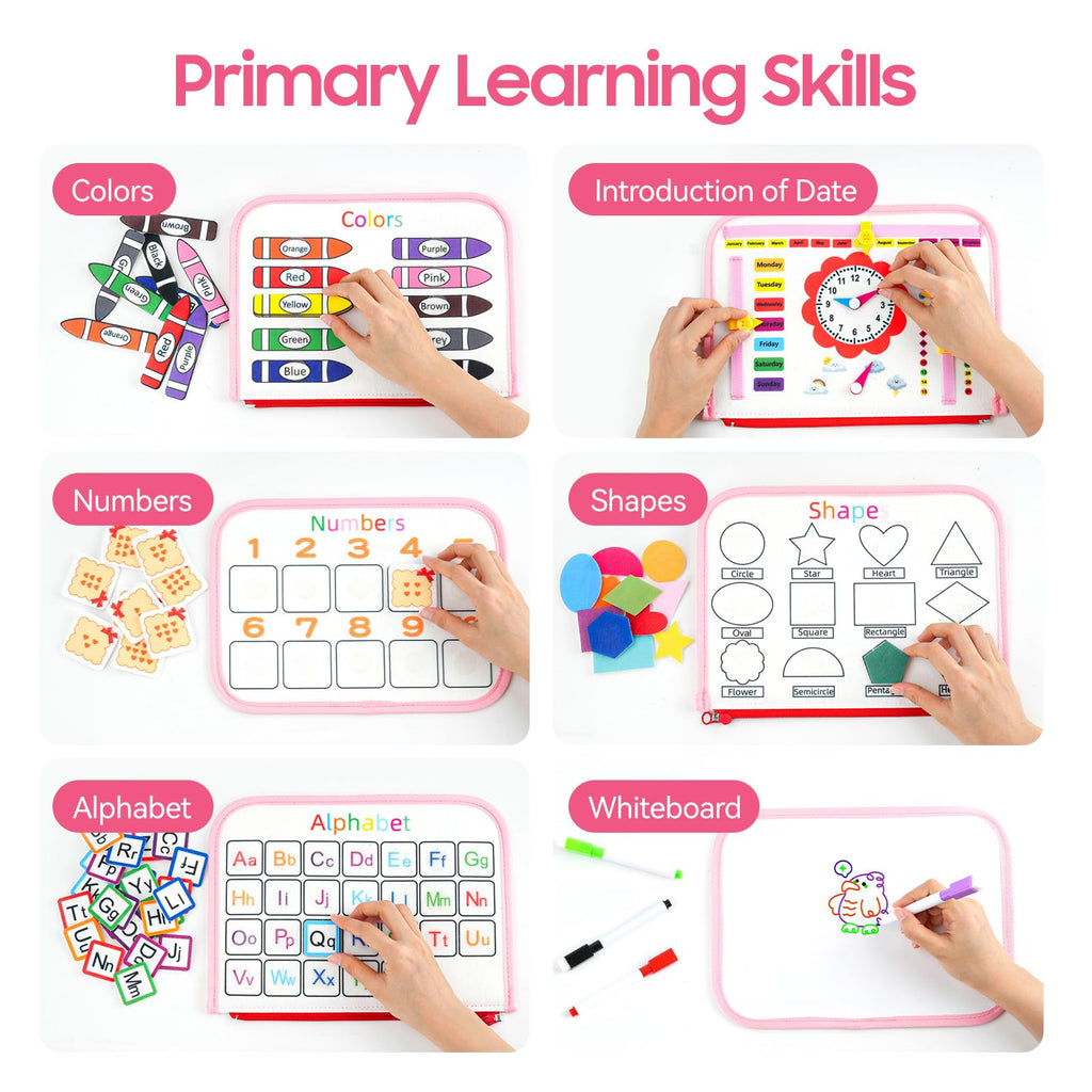 HumorPlay Busy Board Montessori Toys for Toddler Girl Gifts, Sensory Educational Busy Book for Toddlers, Christmas Birthday Gift for Toddler Girl Toys