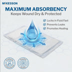 McKesson Sterile ABD Pads 8 x 10 in [24 Count] – Abdominal Pads for Wound Care, Non Stick Gauze Dressing, Surgical Absorbent Pad for Drainage and Post-Op Use
