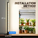 Barrina T10 Standing Grow Light for Indoor Plants, 20W 2FT, Full Spectrum