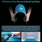 BIQU Cryogrip Pro Frostbite for Bambu-Lab H2D/H2S 3D Printers Cold Build Plate 355x346MM Double Sided Strong Adhesion Spring Steel Sheet Room Temperature Print Upgrade Removable Heated Bed Cover