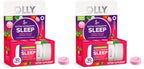OLLY Extra Strength Sleep Fast Dissolve Tablets, 5mg Melatonin, Vegan, Strawberry - 30ct (Pack of 2)