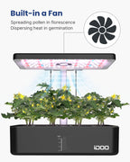 iDOO 12Pods Hydroponics Growing System Garden with LED Grow Light