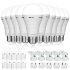 Ostwiki 10 Pack Rechargeable Emergency Light Bulbs for Power Outage