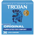 Trojan Original Latex Lubricated Condoms for Men, 36 Count