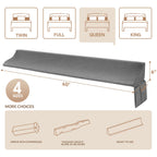 EUHAMS Queen Size Bed Wedge Pillow for Headboard Bed Gap Filller/Mattress Gap Filler (0-7") - Wedge Pillow Headboard Triangle Foam Pillows Wedges Between Headboards Mattress (Grey,60"x10"x6")