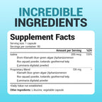 Dr. Berg Sea Kelp Enhanced Iodine - 200 mcg of Premium Iodine - Seaweed Blend Includes Klamath Blue-Green Algae & Sea Kelp - 90 Capsules