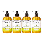 Zum Indigo Wild Hand Soap - Natural Liquid Hand Soap - for Bathroom & Kitchen - Lemongrass Scent - 12 oz (4 Pack)