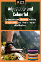 Bear Grylls Mosquito Repellent Bracelets | DEET-Free | 10 Pack