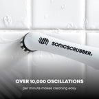 SonicScrubber Household Cleaning Brush Power Scrubber - Electric Spin Scrubber Brush for Home, Kitchen & Bathroom - Grout Cleaner & Removes Mould (Washing-Up System Spin Brush)