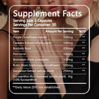PKQLQ Lymph Drainage Capsules | Natural Detoxification Help Maintain the Healthy Fluid Balance of Both Women and Men, Promote Blood Virculation and Maintain Good Health. 60 Capsules (1)