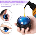 3 Pack Massage Oil for Massage Therapy,Sore Muscle Arnica Oil & Relaxing Lavender Oil & Ginger Oil Lymphatic Drainage & Massage Ball,Massage Kit Gifts for Women Men,Spa Gifts Birthday Gifts for Women