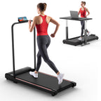 Walking Pad Treadmill for Home with Handle Bar Foldable Under Desk Terluxra