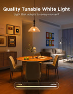 Govee Smart Light Bulbs, WiFi Bluetooth Color Changing Bulbs, Music Sync, 54 Dynamic Scenes, 16 Million DIY Colors RGB Light Bulbs, Work with Alexa, Google Assistant, 800 Lumen, 8 Pack