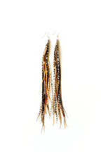Feather Headz Bohemian handmade Natural long lightweight feather dangle earrings for women