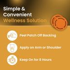 Energy Patches with B12-9-in-1 Biotin, Thiamine & B-Vitamin Complex + Natural Caffeine for Women & Men - Energy & Focus - 60 Day Supply