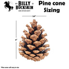 Billy Buckskin 20 Large Natural Pine Cones for Crafts, 3" to 4" Tall