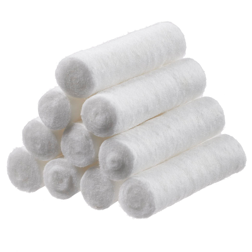 100 Dental Cotton Rolls, 1.5 Inch Nosebleed Plugs for Kids or Adults - Extra Absorbent Blood Clotting, Cotton Rolls (100 Count)
