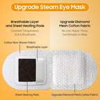 BeHoomi 20Packs Steam Eye Mask, Heated Eye Mask Warm Compress for Eyes, Disposable Self Heating Steam Mask for Home, Sleep, Spa, Travel Essentials & Relaxation Gifts, Valentine's Day Gifts (Orange)