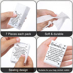 Sinmoe 120 Pack Funeral Tissues Packs for Guests Memorial Keepsakes Facial Pocket Tissues Favors Inspirational Poem 3 Ply Mini Travel Size Tissue Packs for Guests Relatives Family (Memorial)