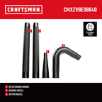 CRAFTSMAN CMXZVBE38640 2-1/2 in. Gutter Cleaning Wet Dry Vac Attachment Kit