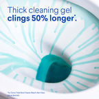 Clorox Toilet Bowl Cleaner Clinging Bleach Gel, Kills 99.9% of Bacteria and Viruses, Ocean Mist, 24 Fl Oz, Pack of 2